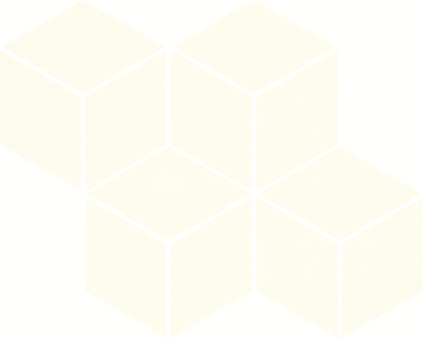  Uniwersalna Prasowana Bianco Romb Hexagon Mozaika производителя Ceramika Paradyz